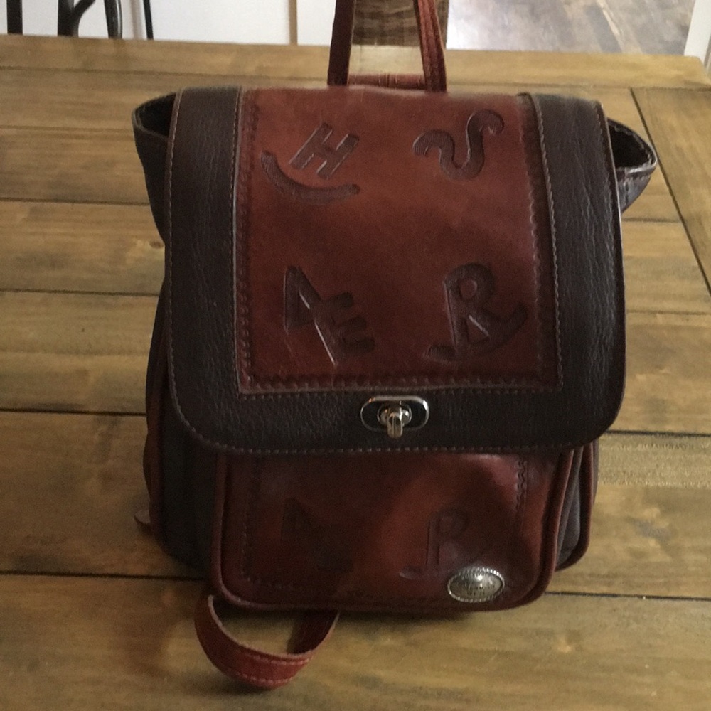 American West leather backpack handbag 🤩🐂